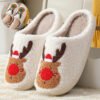 Happy Face Elk Winter Slipper