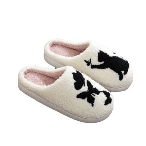 Embroider Animal Home winter Slipper