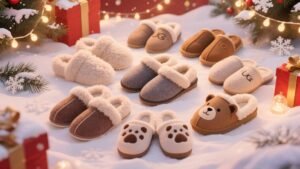winter slipper collection Bedroom Floor Fuzzy Slipper Couple Non-slip House Shoes